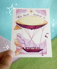 Image 2 of Dirigible Bookplate Sticker