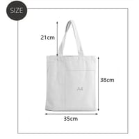 Image 3 of Peace Love Dogs Paw Shopping, Women Canvas Tote Shopper Shoulder Bag Reusable