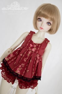 Image 3 of LIMITED - Red cotton top for MNF/PetiteMarionette girls