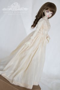 Image 3 of LIMITED - Light beige edwardian style gown for MNF/PetiteMarionette girls