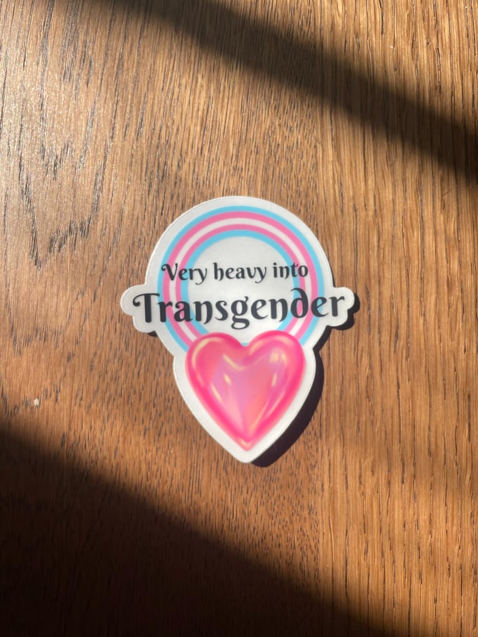 Image of Heavy into Trans Vinyl Sticker 