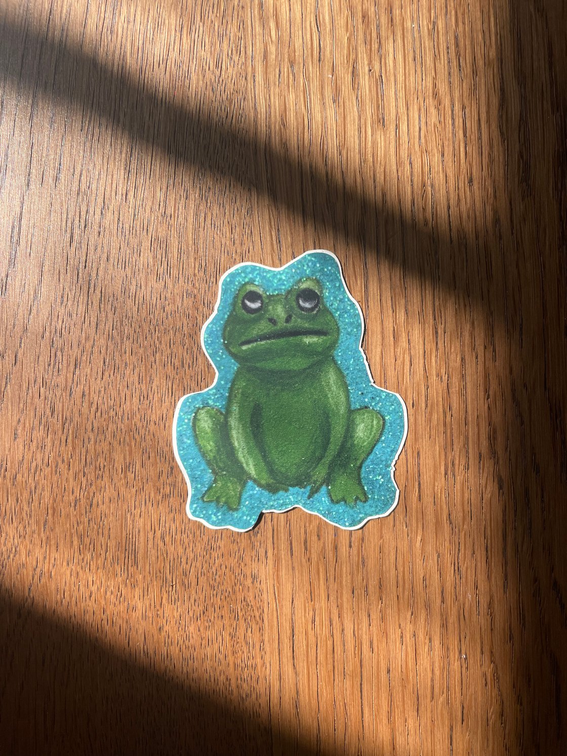 Image of Frog Glamour Shot Sticker