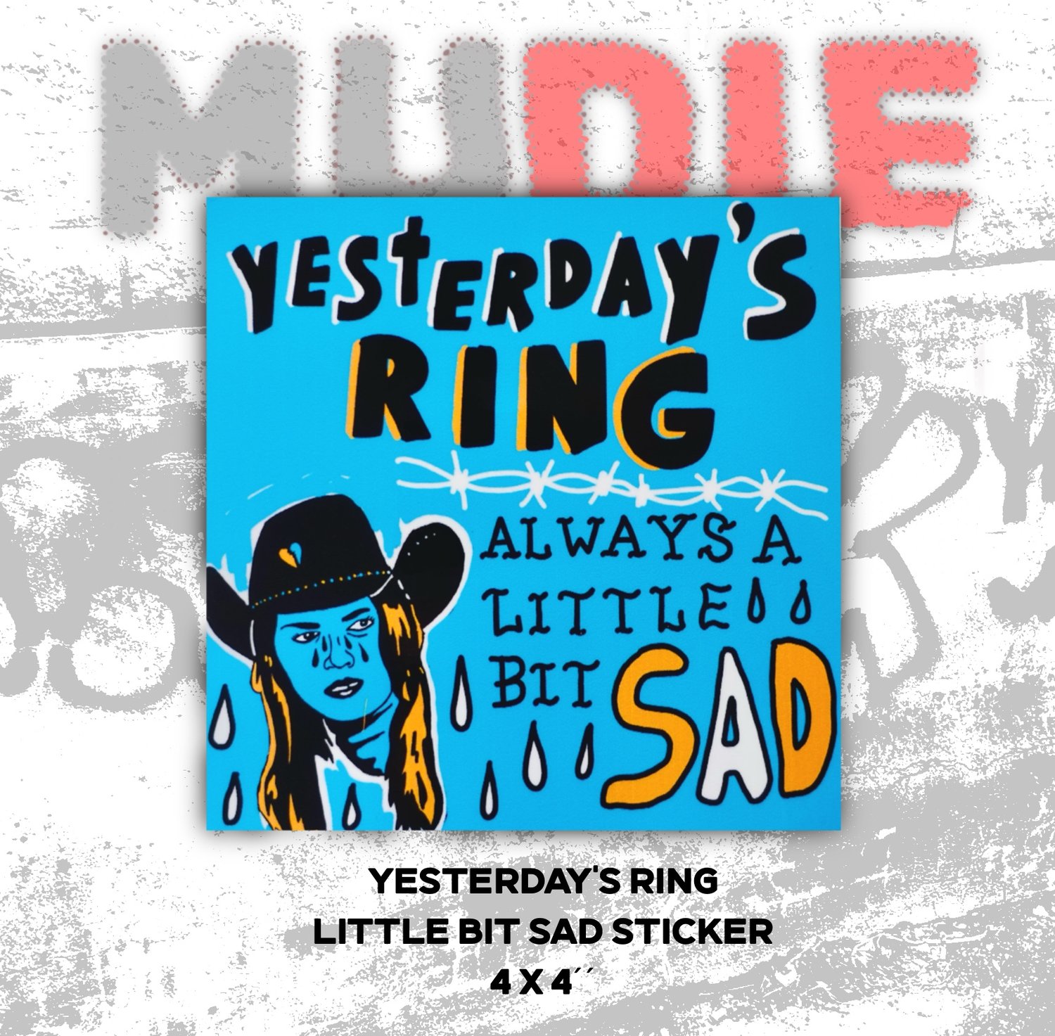 Image de Yesterday's Ring " Little Bit Sad" Sticker