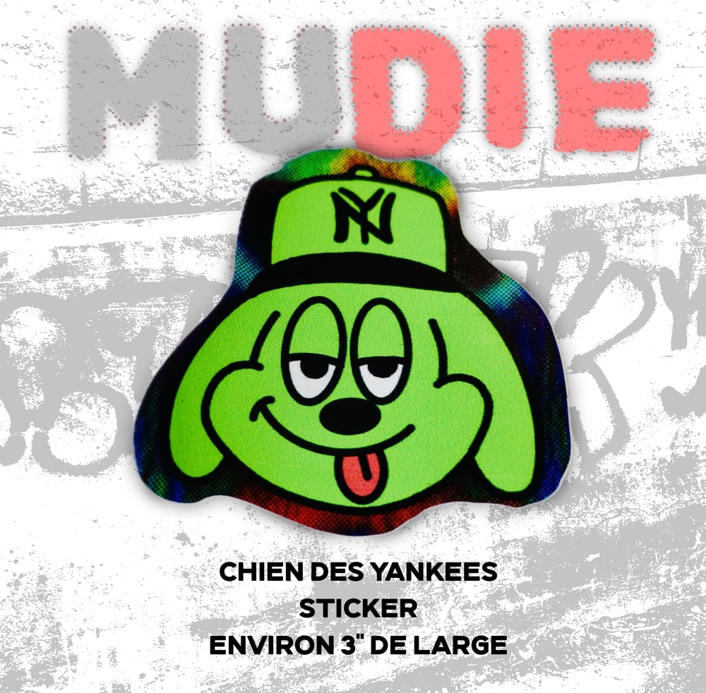 Image de Sticker " Chien des Yankees "