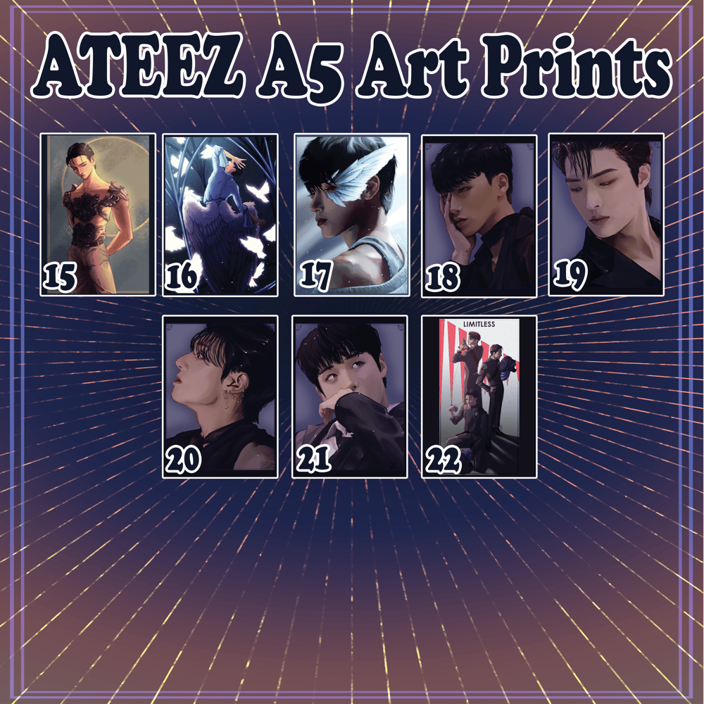 Image of ATEEZ A5 Prints