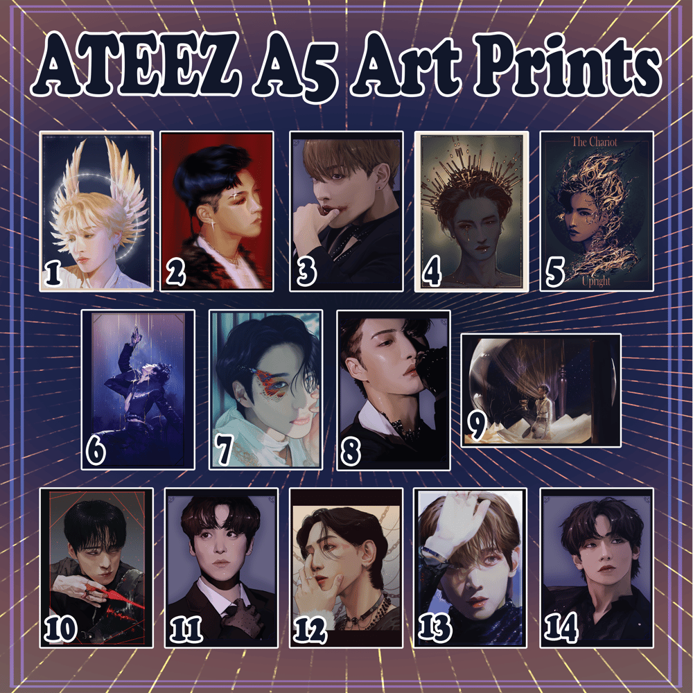 Image of ATEEZ A5 Prints