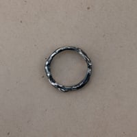 Image 3 of primordial // sandcast sterling silver ring (7.5)