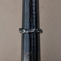 Image 5 of primordial // sandcast sterling silver ring (7.5)