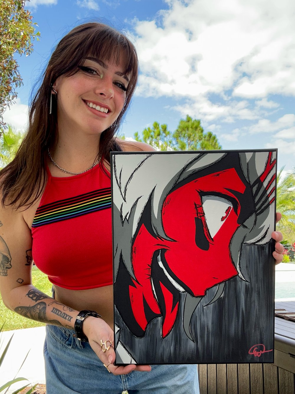 Image of Red Lust Original Painting 