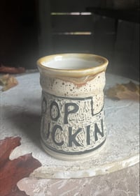 Image 2 of "WOOP DEFUCKIN' DOO" handcrafted mug #10