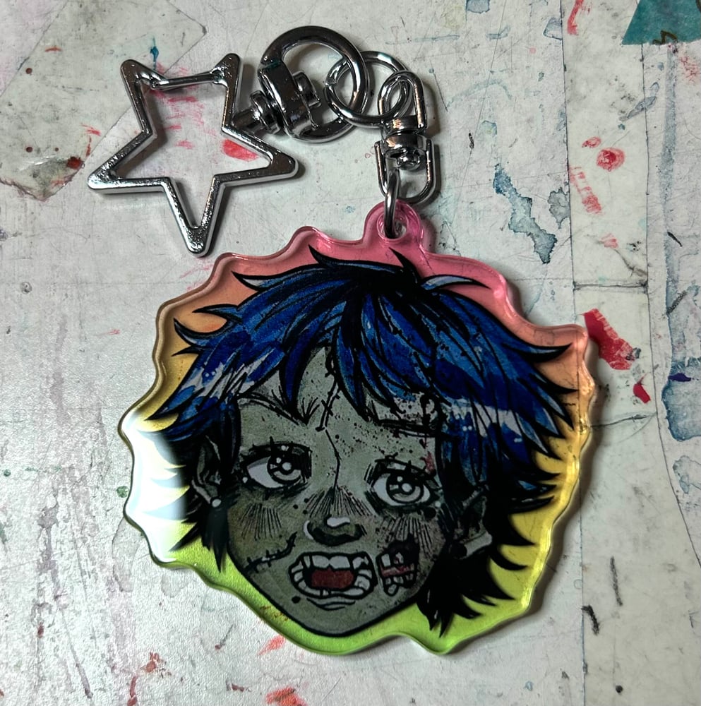 Image of Zombie Mickey Colourful Keychain