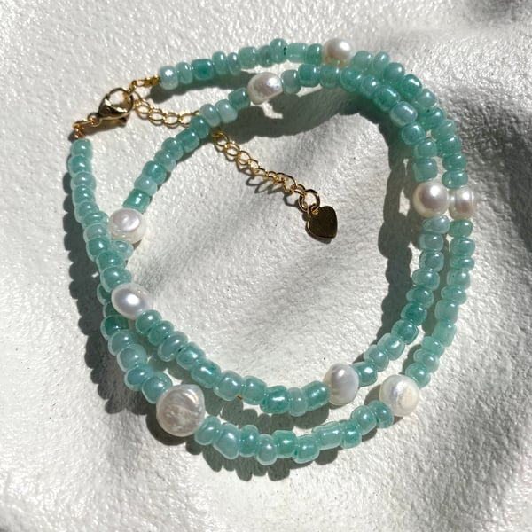 Image of Elena Necklace Seafoam