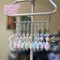 Image 5 of Chunky Star Keychains! ⋆｡°✩