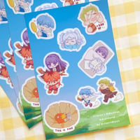 Frieren’s Ridiculous Adventures sticker sheet