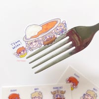 Image 2 of Dungeon Meshi transparent sticker sheet