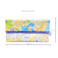 Image 4 of Recycled Street Map Wallet - Spring Hill