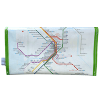 Image 2 of Recycled Street Map Wallet - Citytrain Brisbane Network