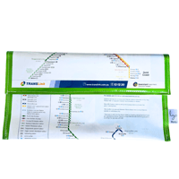 Image 1 of Recycled Street Map Wallet - Citytrain Brisbane Network