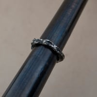 Image 3 of primordial // sandcast sterling silver ring (6)