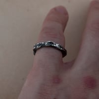Image 4 of primordial // sandcast sterling silver ring (6)