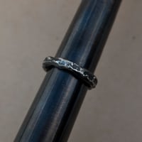 Image 4 of primordial // sandcast sterling silver ring (6.5) 