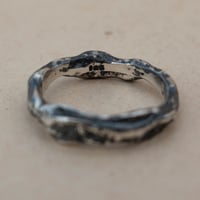 Image 3 of primordial // sandcast sterling silver ring (7)
