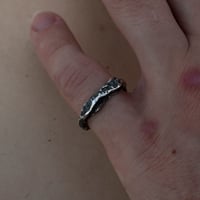 Image 5 of primordial // sandcast sterling silver ring (7)