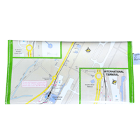 Image 2 of Recycled Street Map Wallet - Brisbane Airport