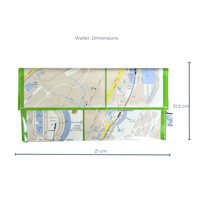 Image 4 of Recycled Street Map Wallet - Brisbane Airport