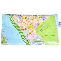 Image 2 of Recycled Street Map Wallet - Brisbane CBD