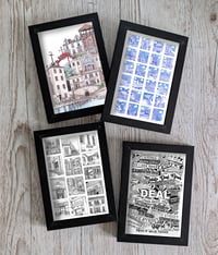 Image 1 of Framed Art Cards - DEAL TOWN - stocking fillers