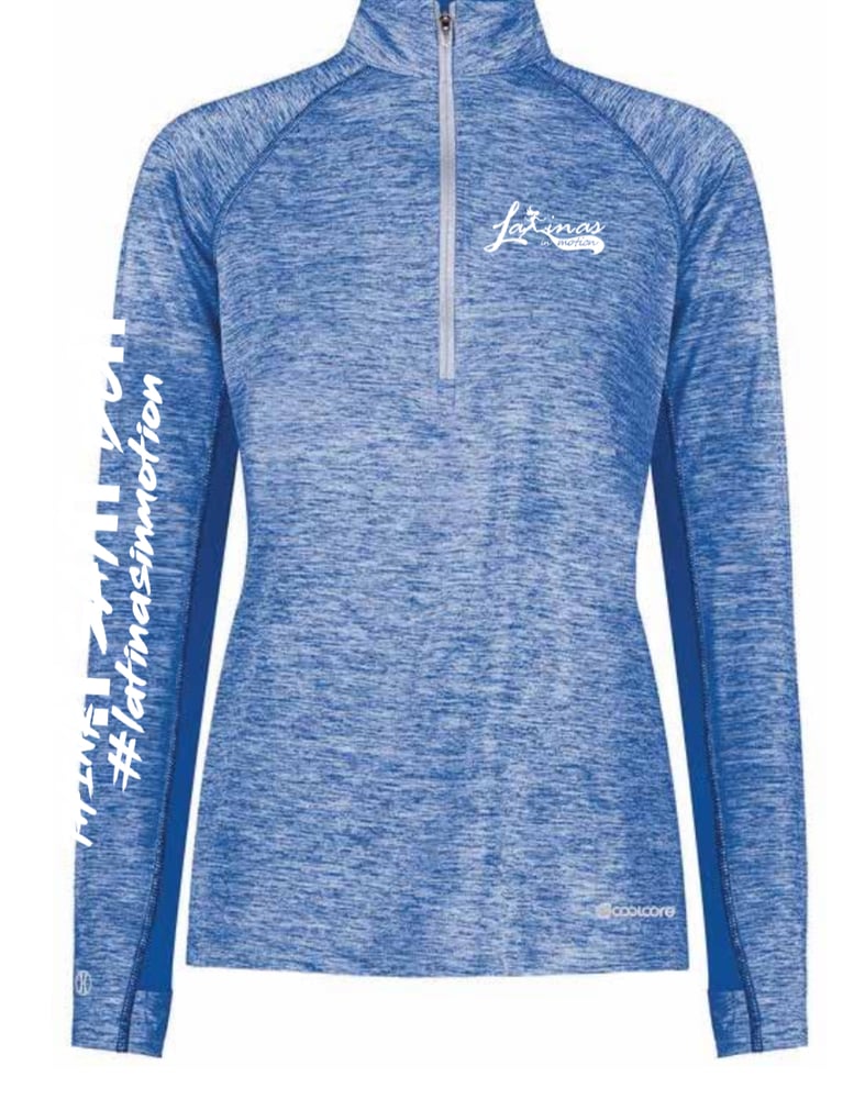 Image of Electrify 1/2 Zip Blue Pullover