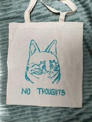 Image of "No Thoughts" tote bag