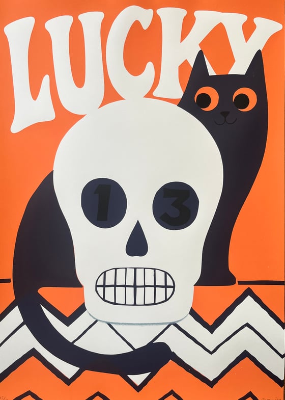 Image of Lucky 13 print 