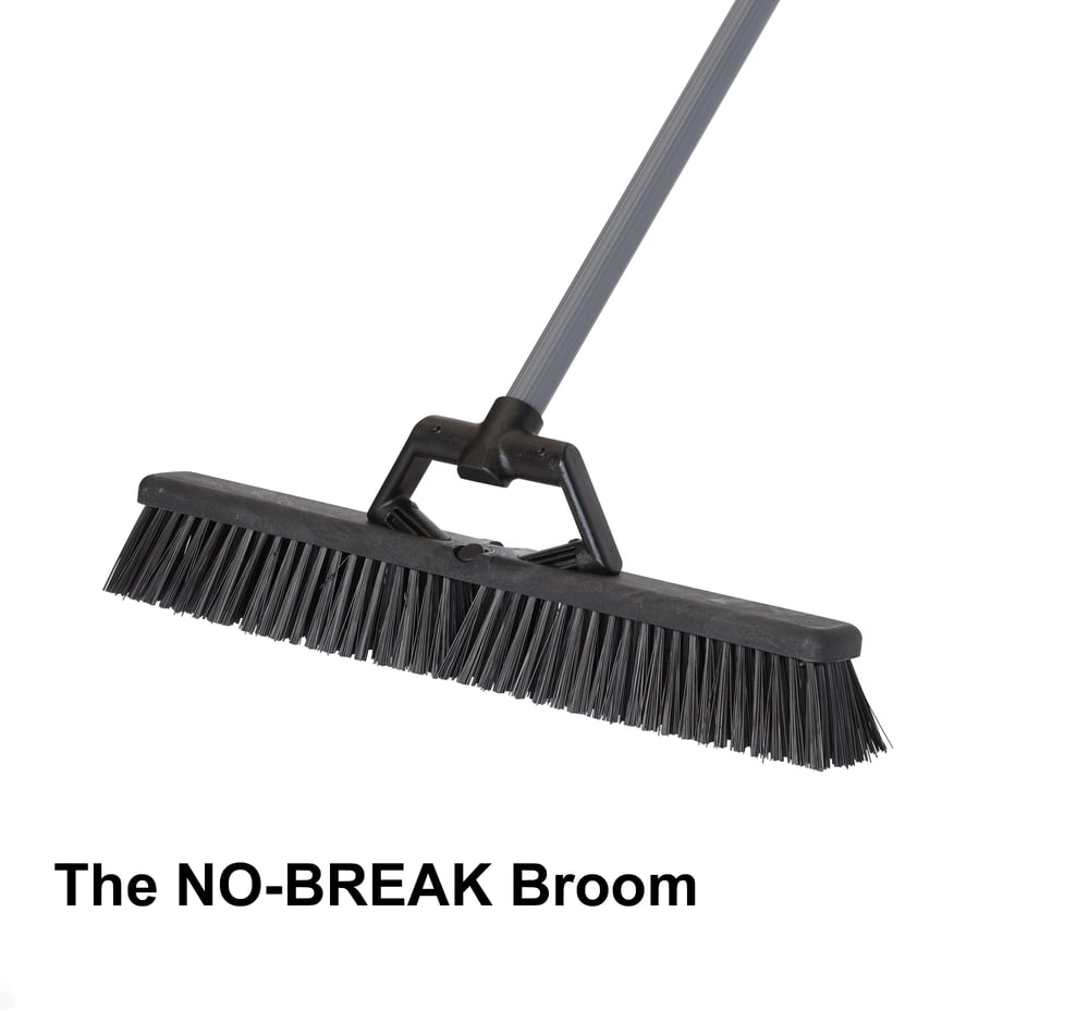 Image of RUGGED ROAD Poly Brace Push Brooms | A strong broom for sweeping snow and anything else 