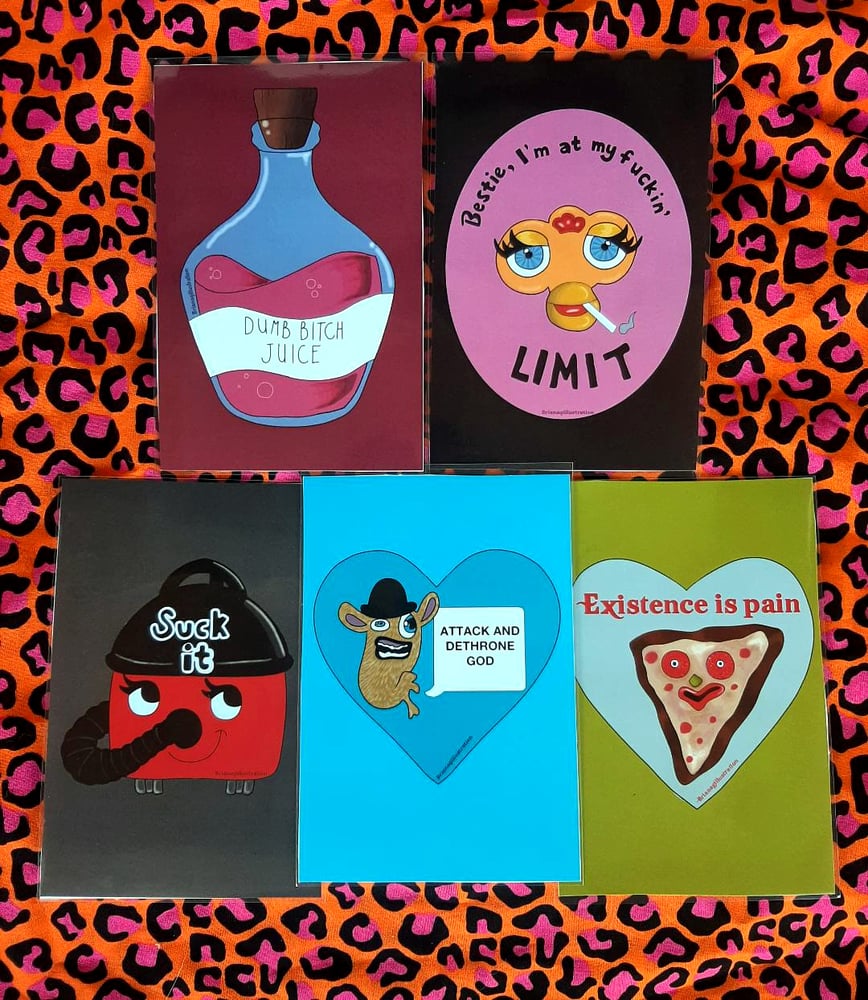 Image of Food Mascot/Meme Mini Prints