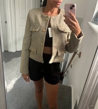 Image 1 of Button detail cropped jacket