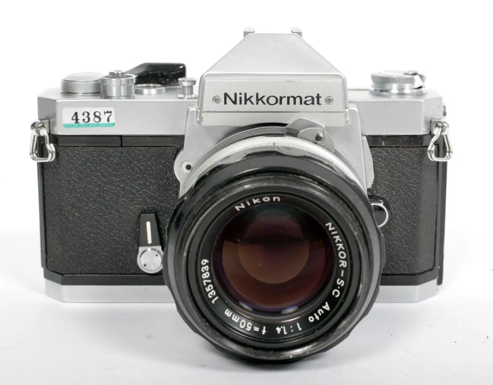 Image of Nikon Nikkormat FT2 35mm SLR film camera with Nikkor SC 50mm F1.4 lens #4387