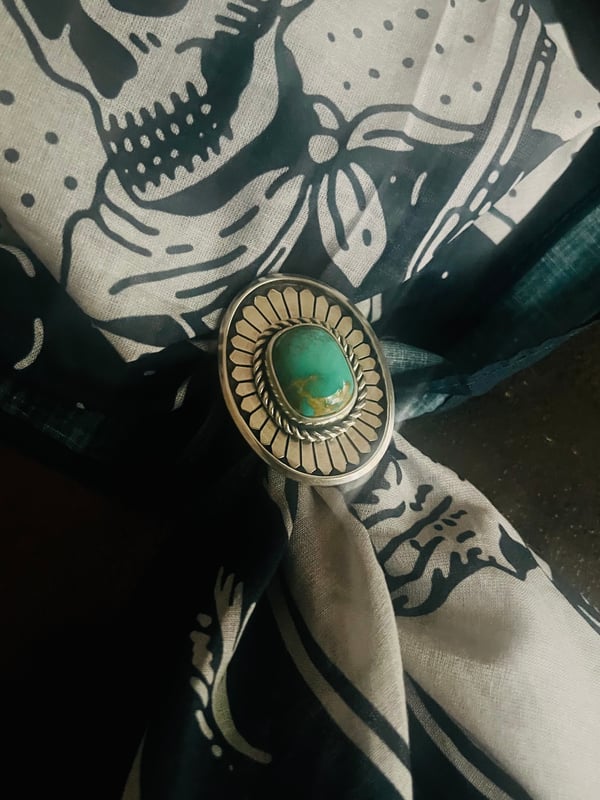 Image of Turquoise Bandana Slide 