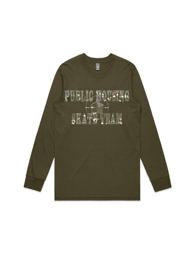 Image of GREEN DESERT STORM LONG SLEEVE