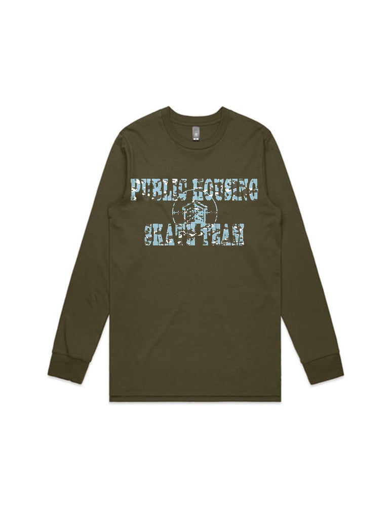 Image of AVIATION GREEN CAMO LONG SLEEVE