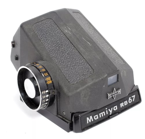 Image of Mamiya RB67 Pro S 6X7 camera with Metering Prism + 120 back + 127mm lens #4396