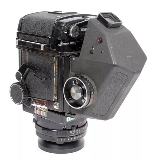 Image of Mamiya RB67 Pro S 6X7 camera with Metering Prism + 120 back + 127mm lens #4396