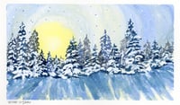 Winter in Idaho Painting