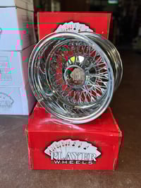 13x7 Chrome 72 Spoke Player Wire Wheels (reverse)