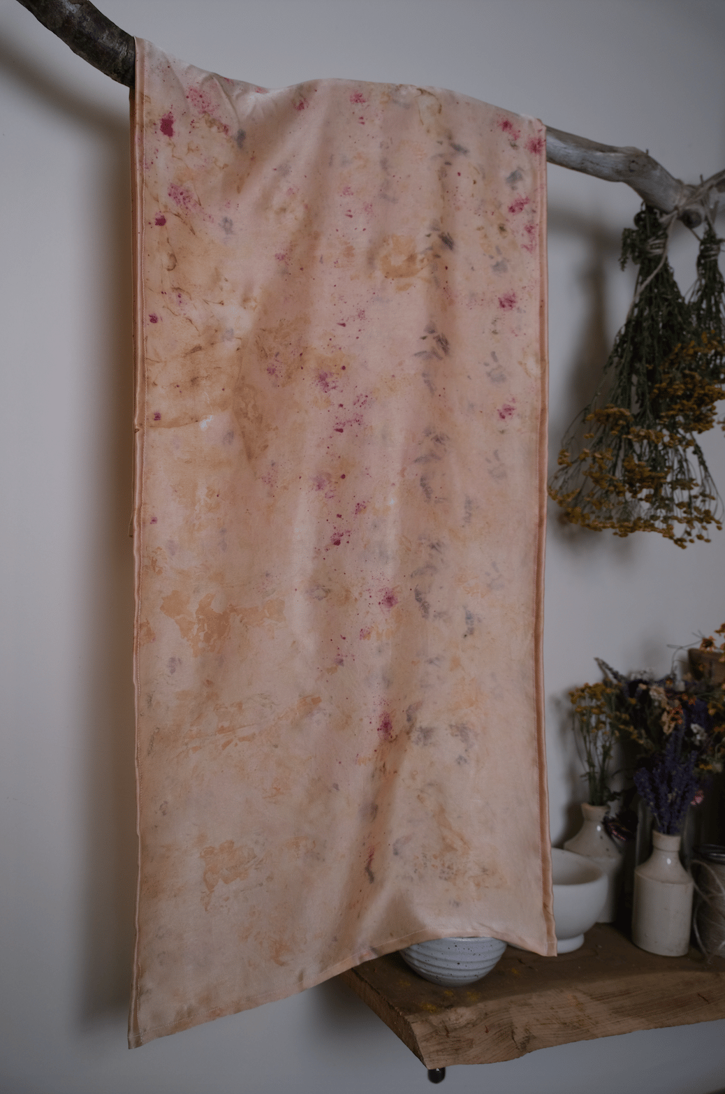 Image of Pink Mizzle - Silk Scarf