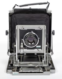 Image 2 of Toyo 4X5 metal field camera with 127mm + 210mm lenses + holders + Film #4411