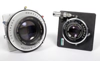 Image 8 of Toyo 4X5 metal field camera with 127mm + 210mm lenses + holders + Film #4411
