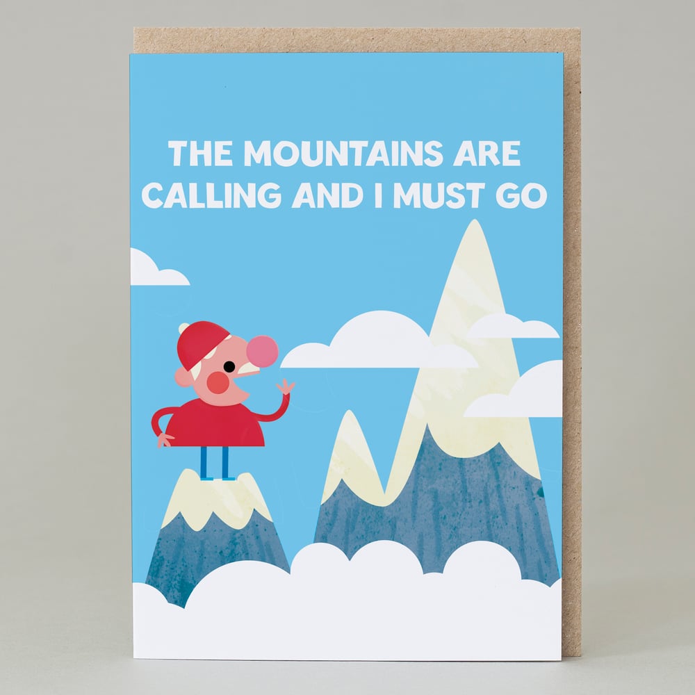 Image of 'Mountains are calling' - Walker (Card)