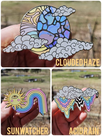 Image of Stranger Weather Enamel Pins